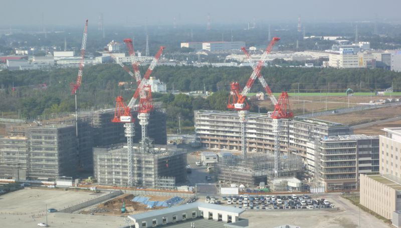 建設中のパークシティ柏の葉キャンパス二番街