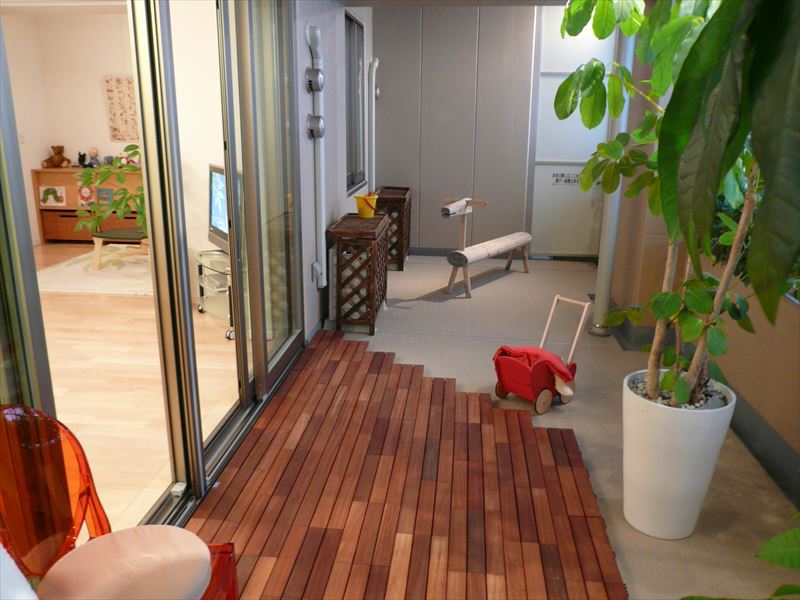 バルコニー全景 モデルルーム