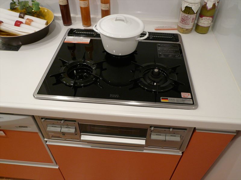 キッチンのガスコンロ モデルルーム