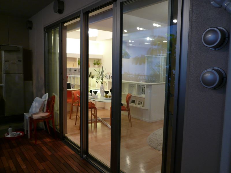 バルコニーからダイニング モデルルーム