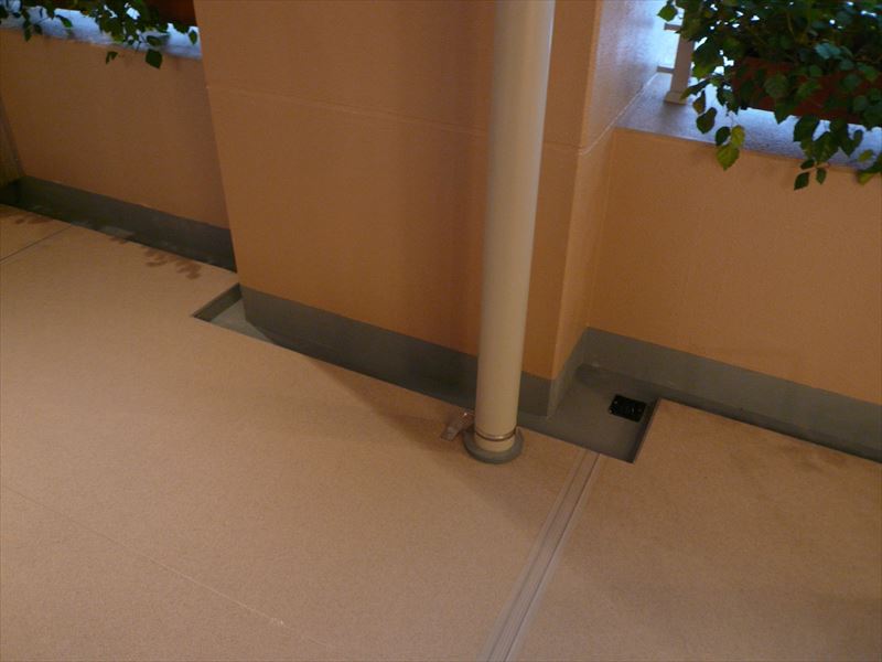 バルコニーの排水溝 モデルルーム