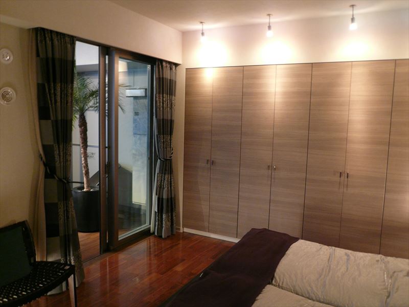 洋室とクローゼット モデルルーム