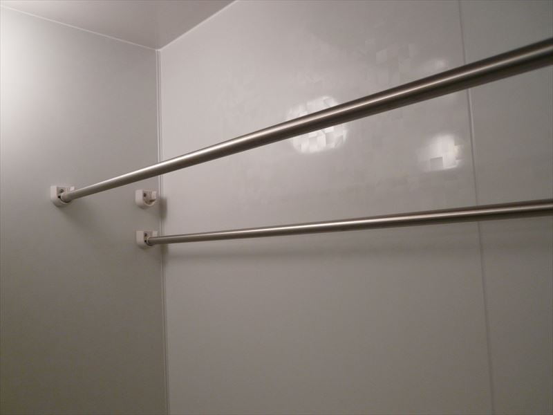 ユニットバスの物干し モデルルーム