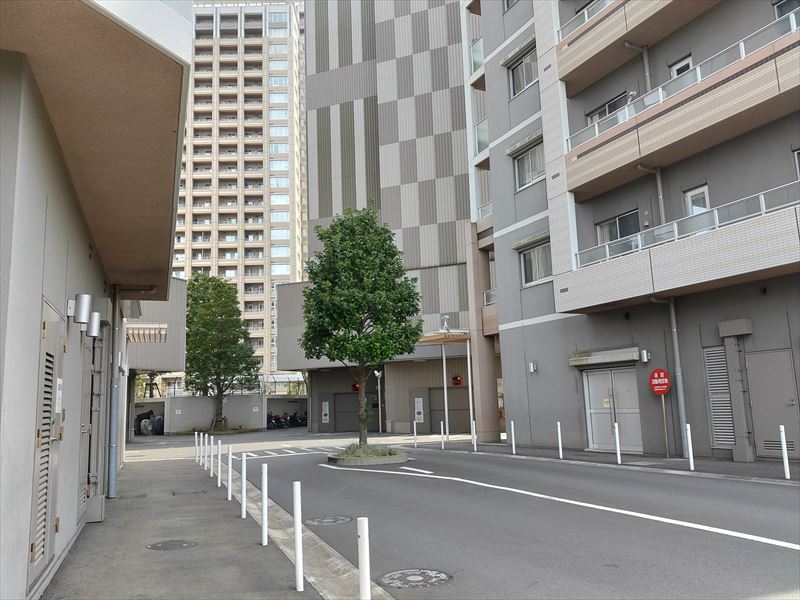 立体駐車場前 パークシティ柏の葉キャンパス二番街