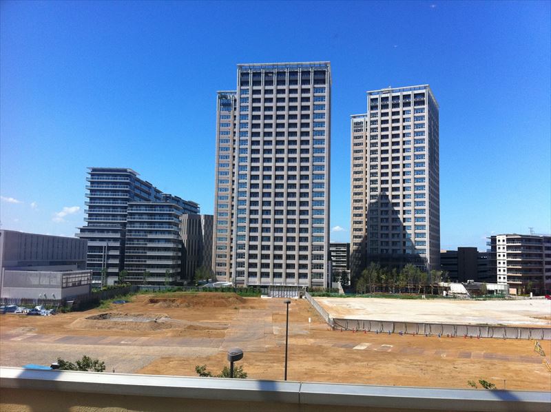 ゲートタワー完成前 パークシティ柏の葉キャンパス二番街