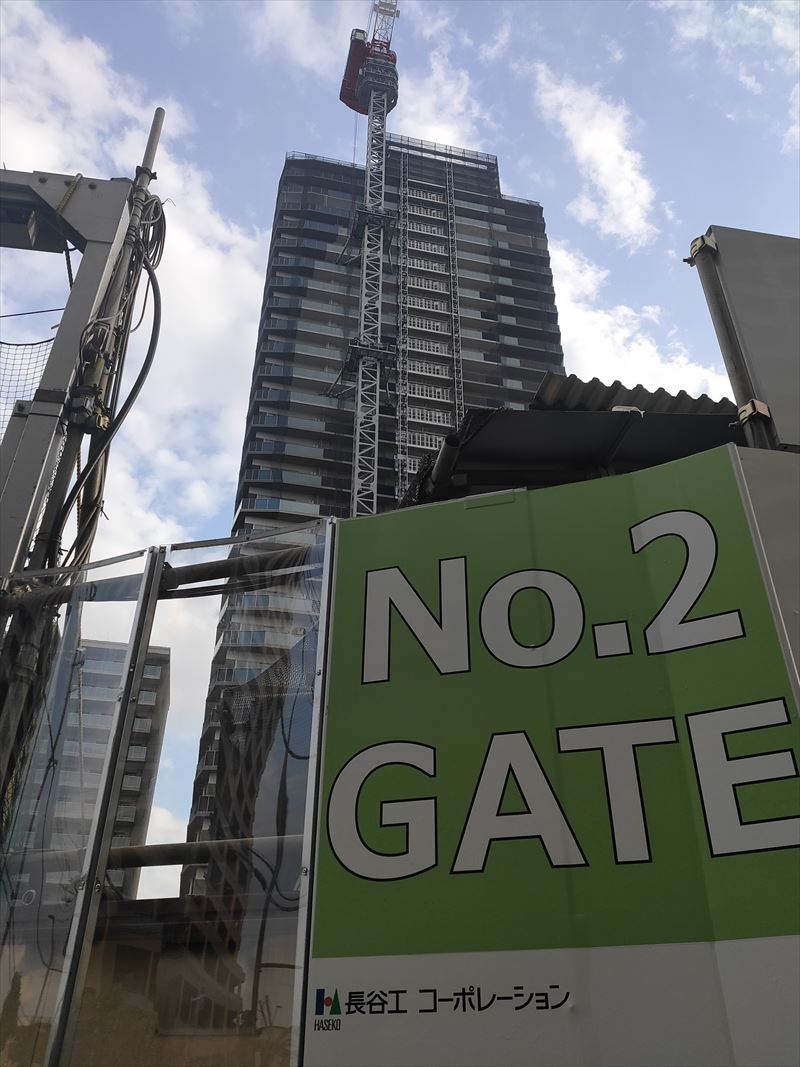 建設中のパークシティ柏の葉キャンパス サウスマークタワー