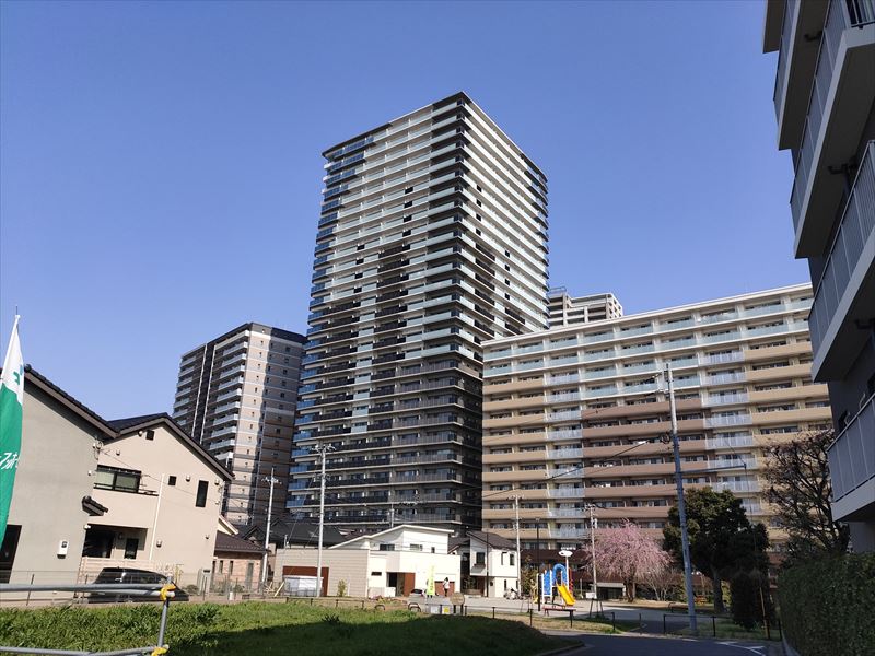 パークシティ柏の葉キャンパス サウスマークタワー南側外観