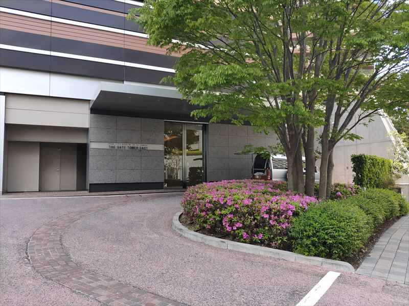 イースト棟の車寄せ パークシティ柏の葉キャンパス ザ・ゲートタワー