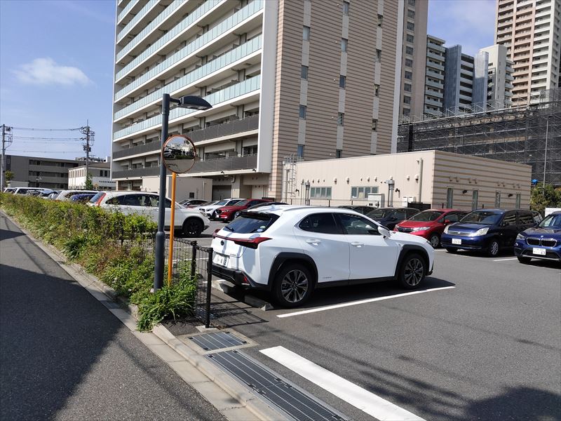 パークシティ柏の葉キャンパス ブライトサイト 東側駐車場入り口