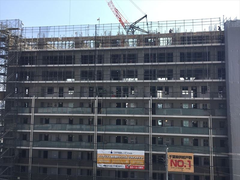 建設工事中のパークシティ柏の葉キャンパス ブライトサイト