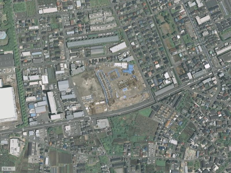 【2019年度撮影】昔のグランアリーナレジデンス（建設中）の場所・周辺環境