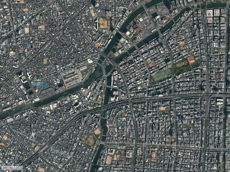 【2017年度撮影】マツダファミリーハイツ阿波座の場所・周辺環境（広域）