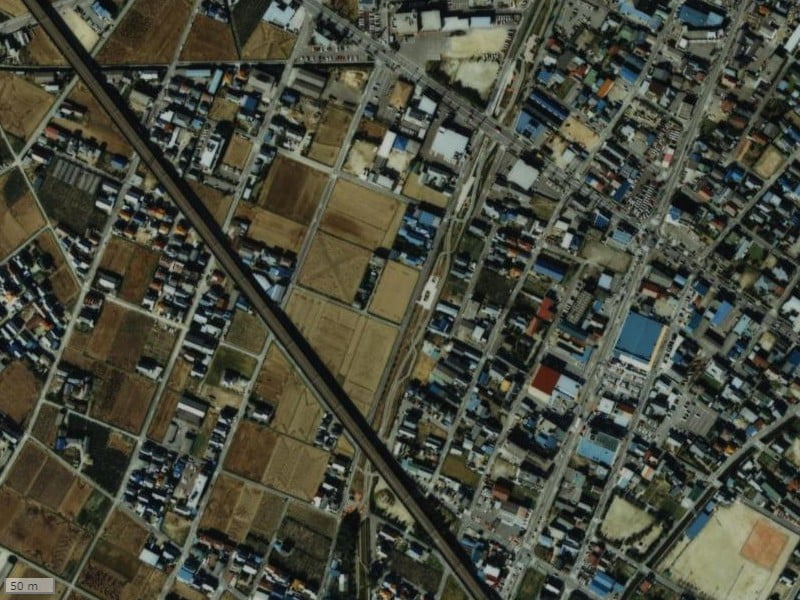 【1987~1990年度撮影】昔のグローリアスハイツ安城百石町の周辺環境