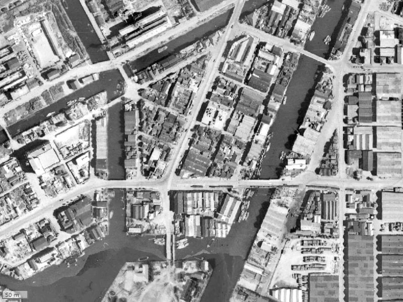 【1945～1950年度撮影】昔のブランズタワー芝浦の場所・周辺環境