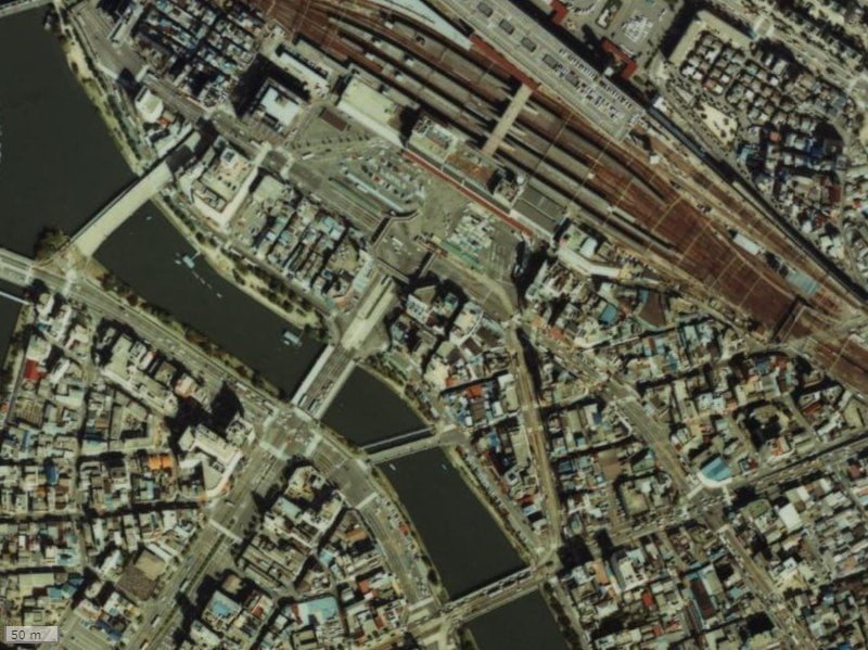 【1979～1983年度撮影】昔のシティタワー広島の場所・周辺環境