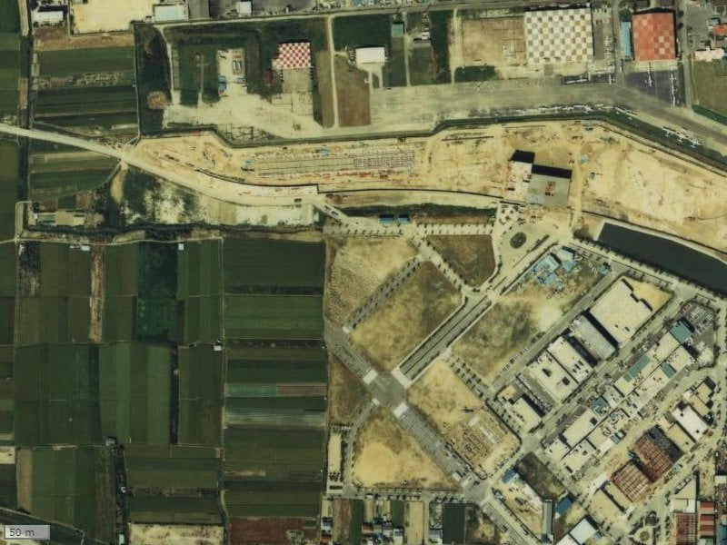 【1974～1978年度撮影】昔の藤和ライブタウン八尾南の場所・周辺環境