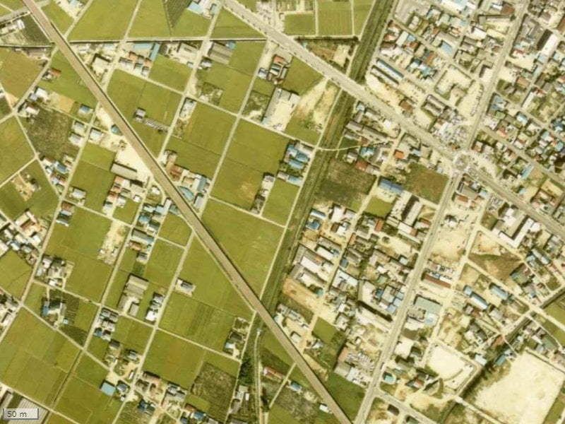 【1974~1978年度撮影】昔のグローリアスハイツ安城百石町の周辺環境