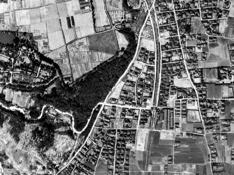 【1945~1950年度撮影】昔の甲東園パークマンションの場所・周辺環境