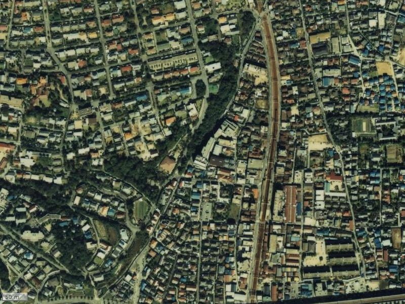 【1979~1983年度撮影】昔の甲東園パークマンションの場所・周辺環境