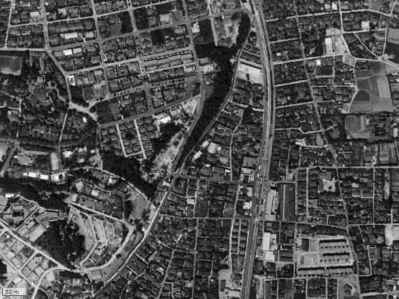 【1961~1969年度撮影】昔の甲東園パークマンションの場所・周辺環境