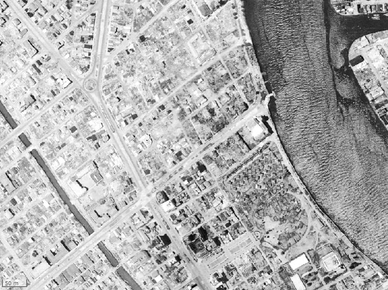 【1945～1950年度撮影】昔のクレヴィア日本橋浜町公園の場所・周辺環境