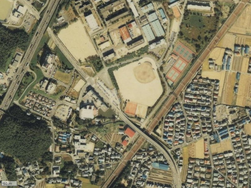 【1979～1983年度撮影】昔のアーバン島本シティの場所・周辺環境