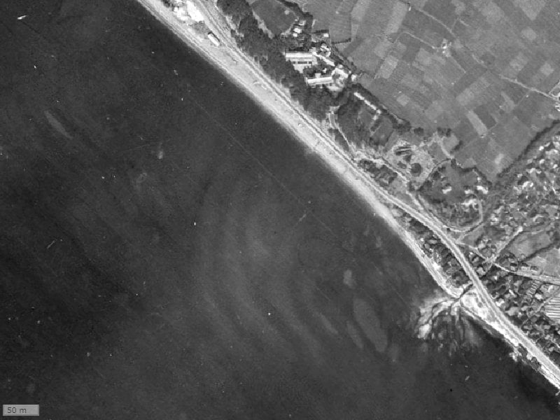 【1945～1950年度撮影】昔のプラウドシティ稲毛海岸の場所・周辺環境