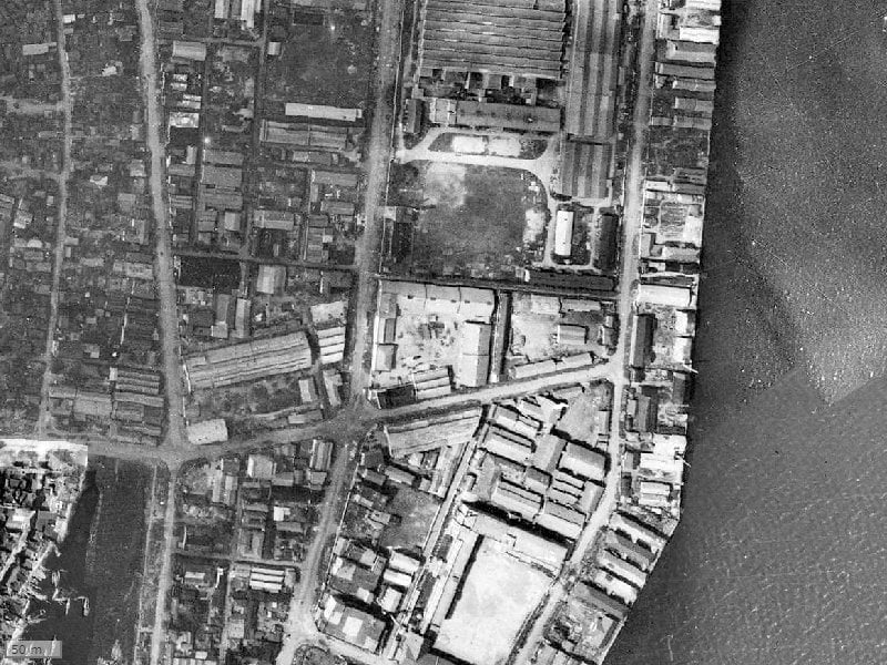 【1945~1950年度撮影】昔のプライムパークス品川の場所・周辺環境