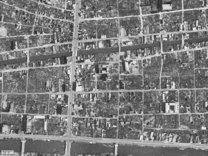 【1945～1950年度撮影】昔のジオ新町の場所・周辺環境