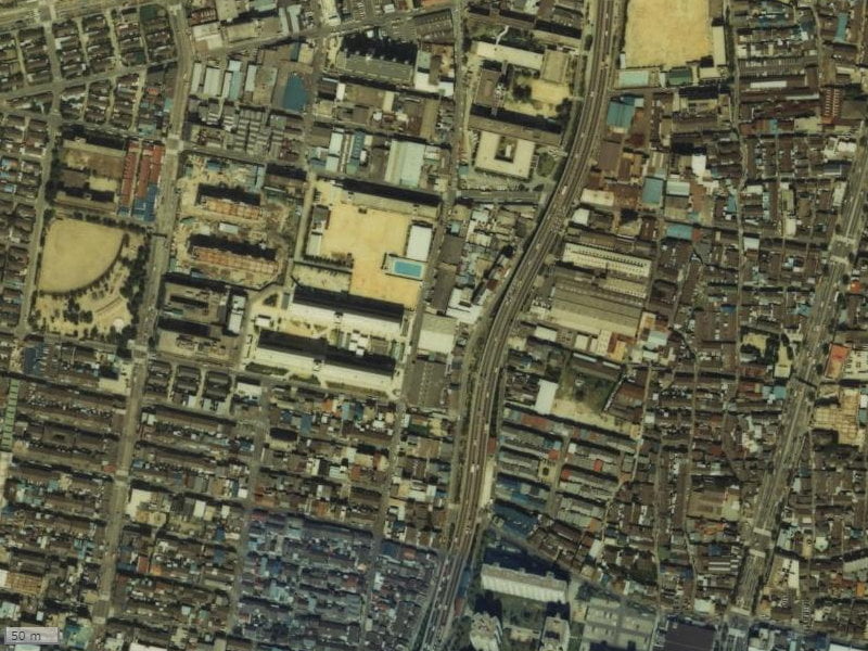 【1979～1983年度撮影】昔のファミール東加賀屋の場所・周辺環境