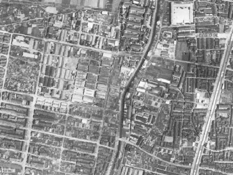 【1945～1950年度撮影】昔のファミール東加賀屋の場所・周辺環境