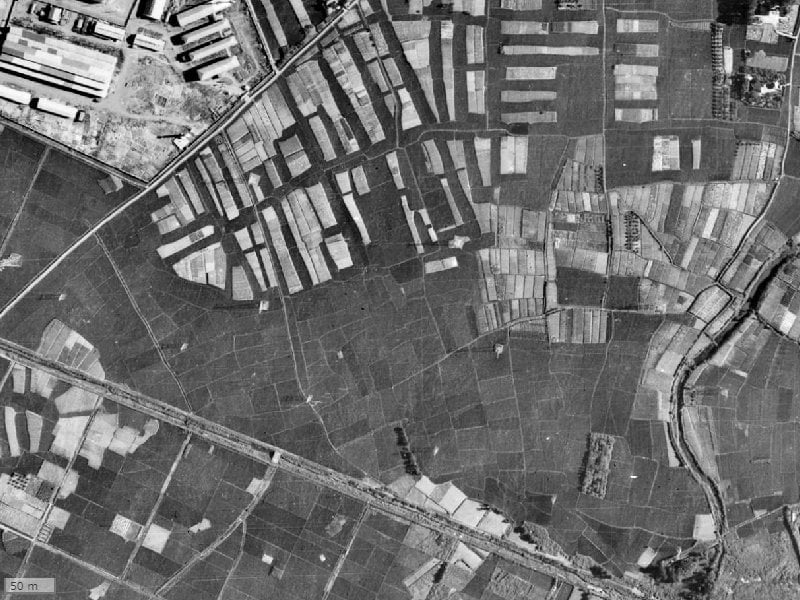 【1945～1950年度撮影】昔のエクセレントスクエア日吉の場所・周辺環境