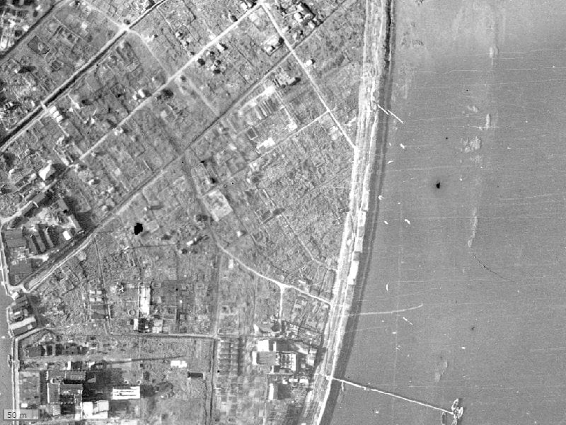 【1945～1950年度撮影】昔の小松川チェリーガーデンの場所・周辺環境