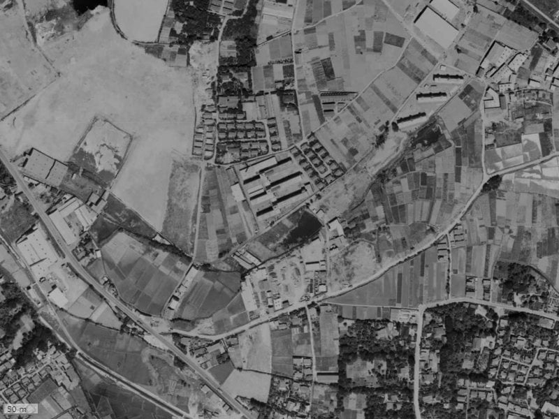 【1961～1969年度撮影】昔のパークホームズ武蔵新城フィールドレジデンスの場所・周辺環境