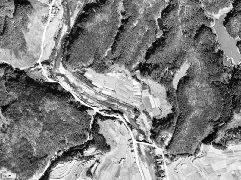 【1945～1950年度撮影】昔の移瀬ガーデンハイツの場所・周辺環境