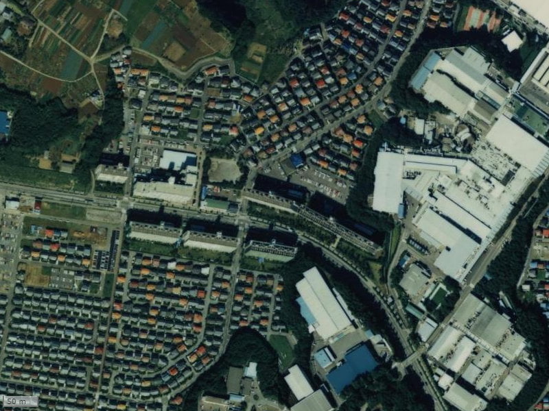 【1987~1990年度撮影】昔の取手中央タウンの場所・周辺環境