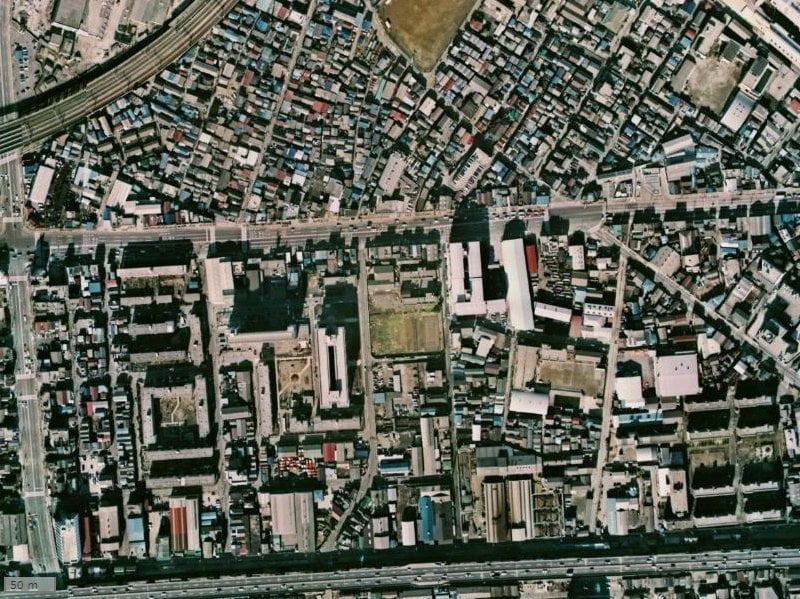 【1974～1978年度撮影】昔のパークフロントテラス亀戸の場所・周辺環境