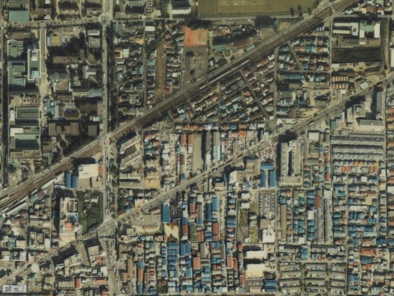 【1979～1983年度撮影】昔のファミール高槻フェリークの場所・周辺環境