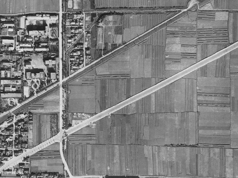 【1936～1942年度撮影】昔のファミール高槻フェリークの場所・周辺環境