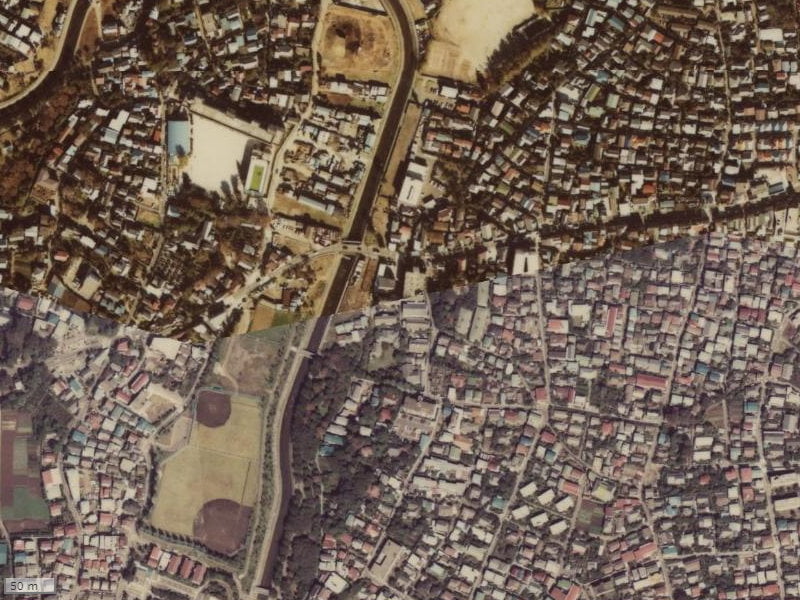 【1979~1983年度撮影】昔のザ・ライオンズ杉並善福寺川緑地の場所・周辺環境