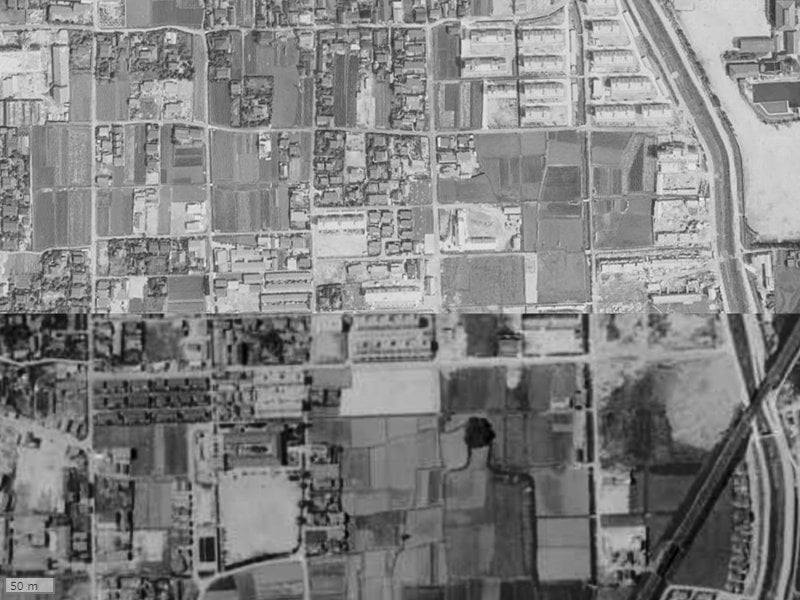 【1961~1969年度撮影】昔のサンクレイドル茨木下中条の場所・周辺環境