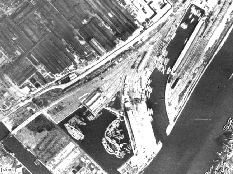 【1945～1950年度撮影】昔のリバーガーデンシティさくらの丘の場所・周辺環境