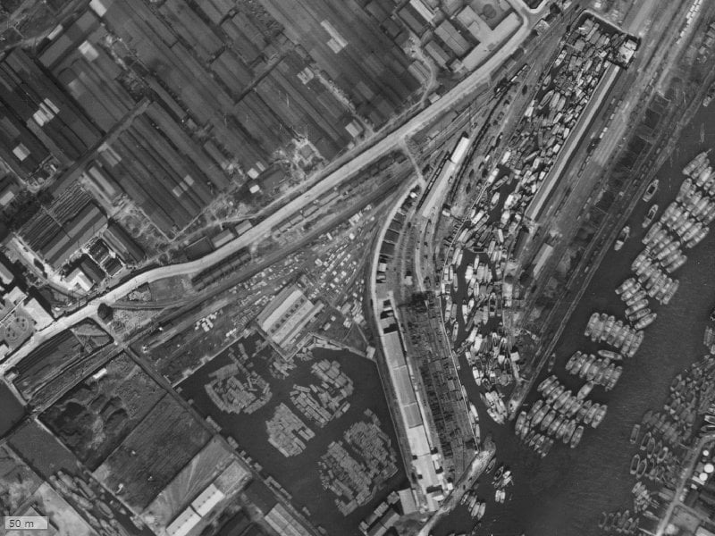 【1936～1942年度撮影】昔のリバーガーデンシティさくらの丘の場所・周辺環境