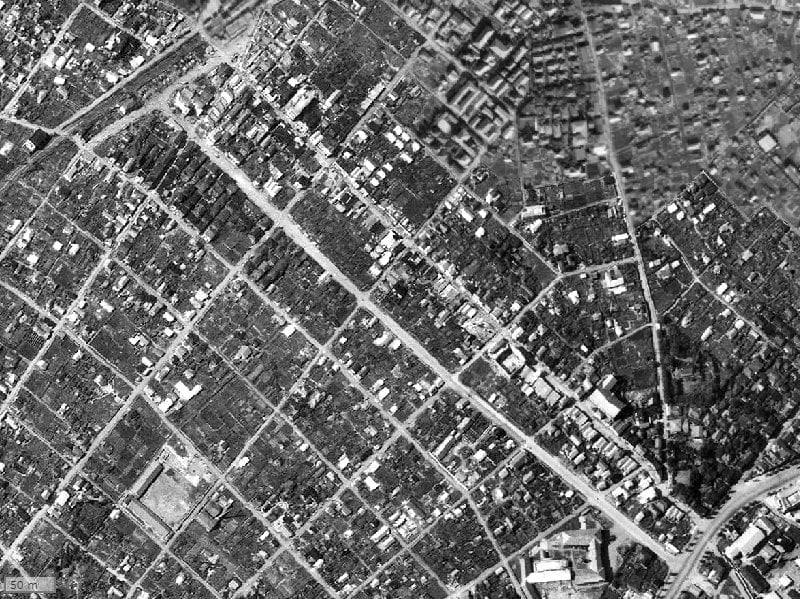 【1945～1950年度撮影】昔のサンクタス武蔵小山の場所・周辺環境