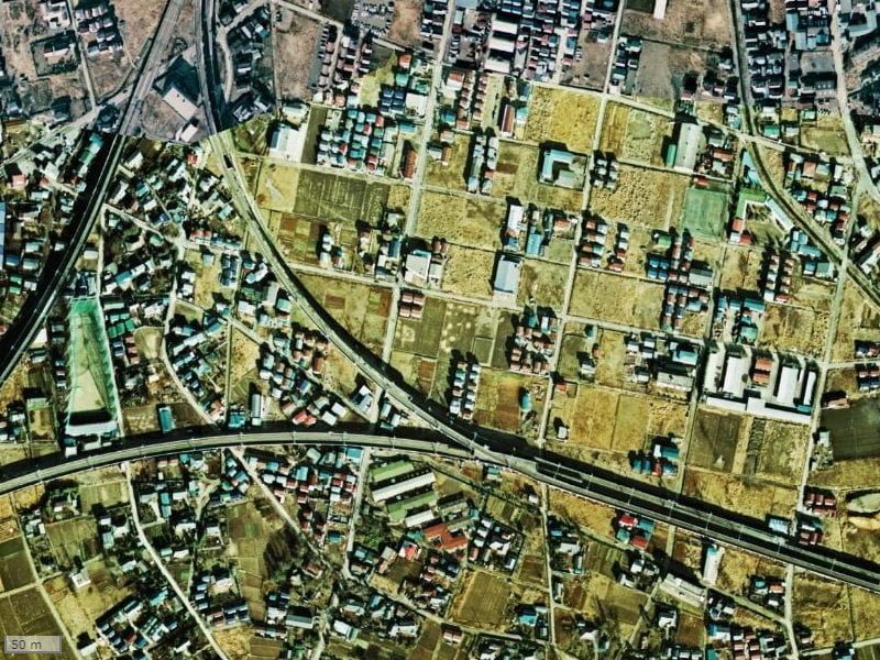 【1974～1978年度撮影】昔のダイアパレス武蔵浦和5の場所・周辺環境