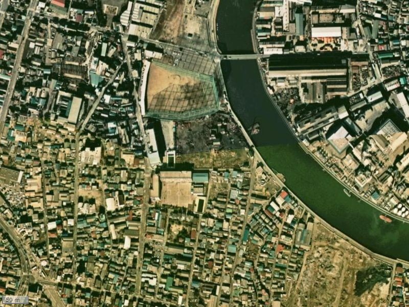 【1974~1978年度撮影】昔のソライエ・プレミアムテラスの場所・周辺環境