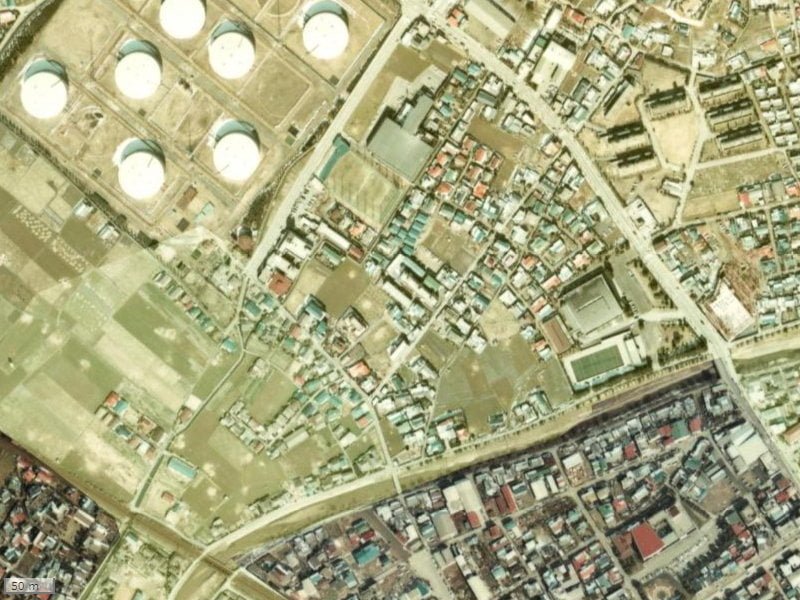 【1974～1978年度撮影】昔のアルファスマート下松西柳の場所・周辺環境