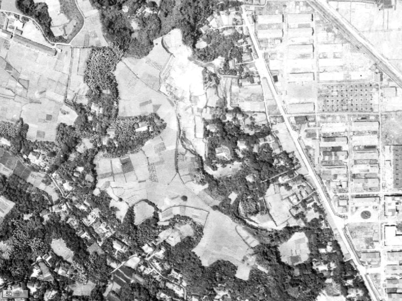 【1945～1950年度撮影】昔のパレステージ溝の口の場所・周辺環境