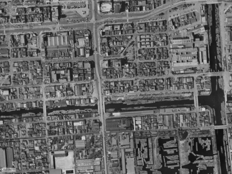 【1961～1969年度撮影】昔のサンウッド錦糸町フラッツの場所・周辺環境