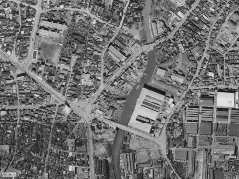 【1961~1969年度撮影】昔のブランズ川口本町の場所・周辺環境